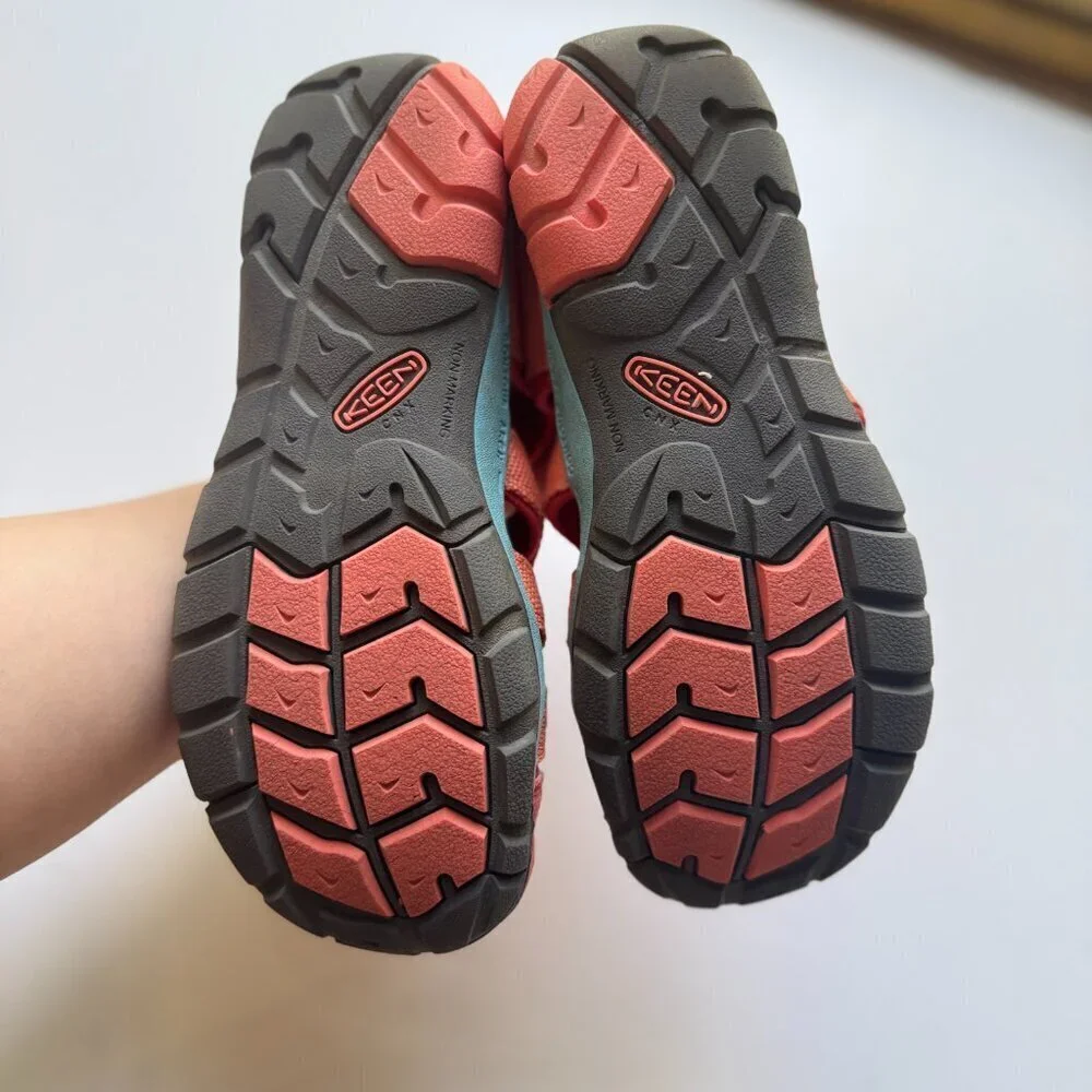 KEEN Sandals Kids Size 3 Racing Red/Orange Seacamp II CNX-C 1022989 CD-D 010819